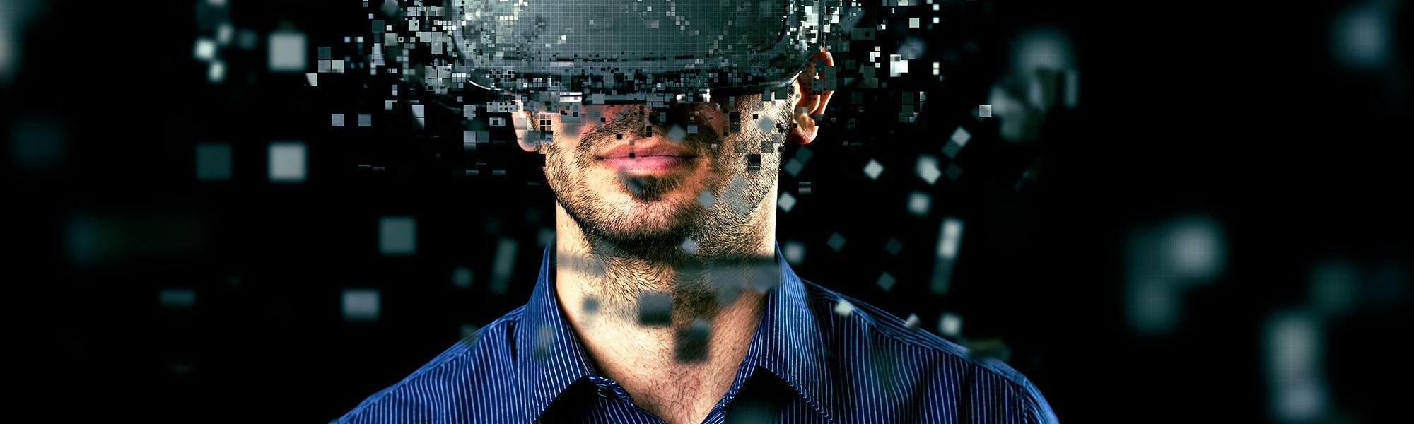 Technology man virtual reality