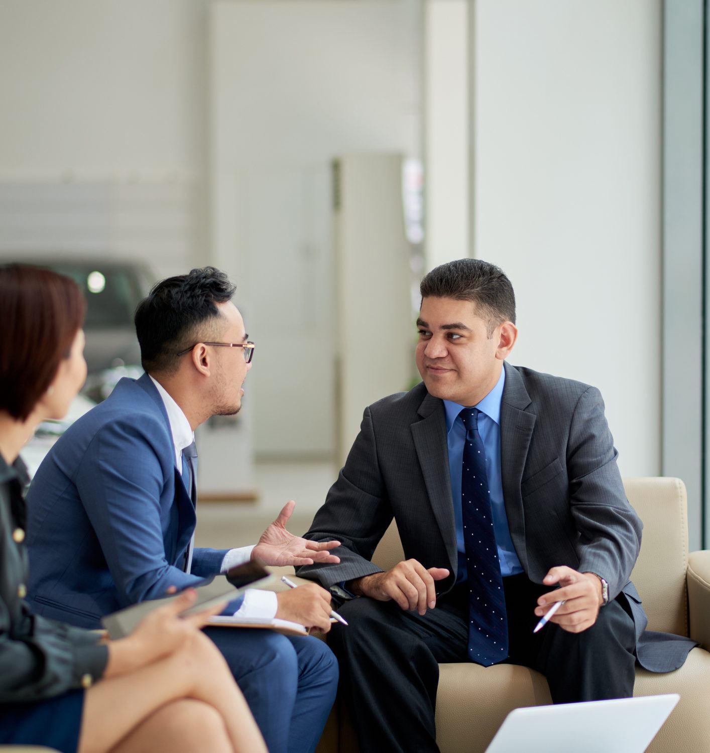 conversation in car dealership