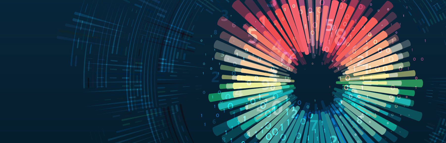 abstract colorful big data