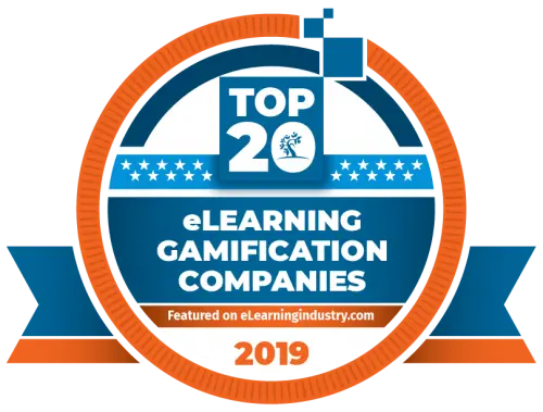 Top 20 elearning gamification award logo 2019