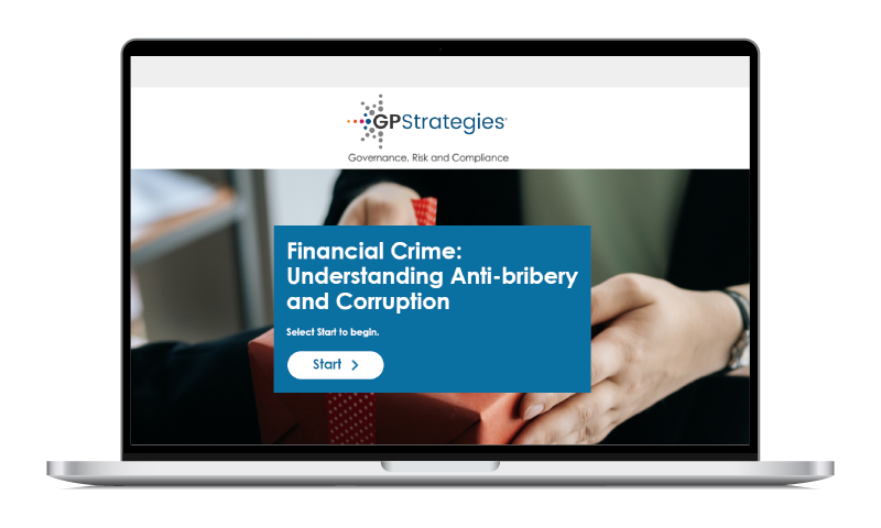 Compliance & ESG Understanding Anti-Bribery and Corruption course screen shot